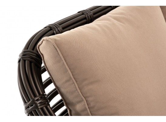 "Ницца" диван из искусственного ротанга трехместный, цвет бронзовый в Каменске-Уральском