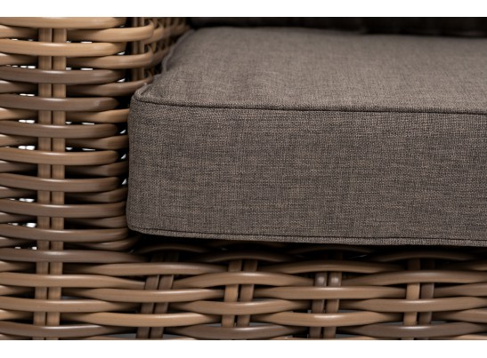 "Палермо" диван из искусственного ротанга трехместный, цвет соломенный в Каменске-Уральском