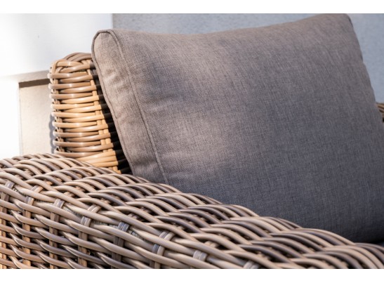 "Палермо" лаунж-зона из искусственного ротанга, цвет соломенный в Каменске-Уральском