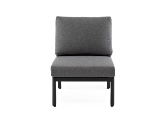 "Париж" модуль диванный алюминиевый центральный, цвет серый в Каменске-Уральском