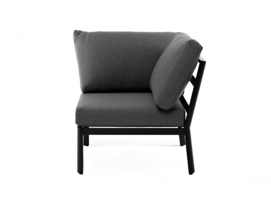 "Париж" модуль диванный алюминиевый угловой, цвет серый в Каменске-Уральском