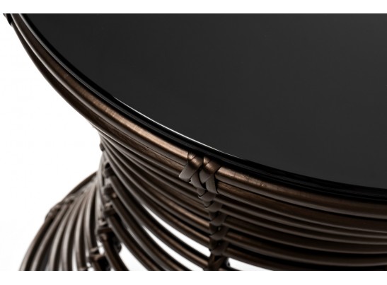 "Парма" кофейный столик из искусственного ротанга, цвет бронзовый в Каменске-Уральском