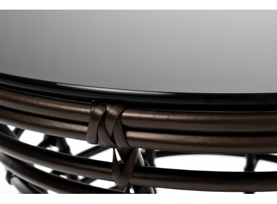 "Парма" кофейный столик из искусственного ротанга, цвет бронзовый в Каменске-Уральском