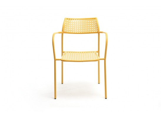 "Посейдон" стул с обработкой против ржавчины, стальной каркас, цвет желтый в Каменске-Уральском