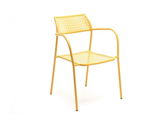 "Посейдон" стул с обработкой против ржавчины, стальной каркас, цвет желтый в Каменске-Уральском