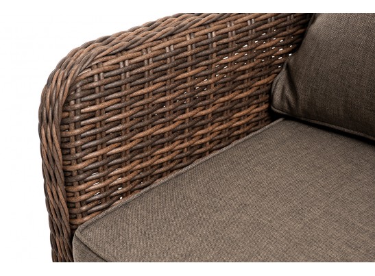"Прованс" диван из искусственного ротанга трехместный, цвет коричневый в Каменске-Уральском