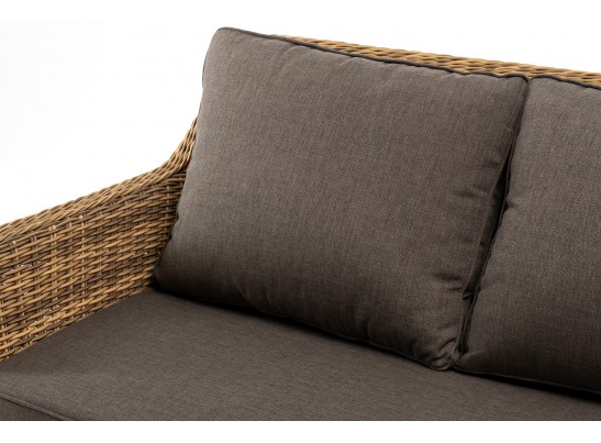 "Прованс" диван из искусственного ротанга трехместный, цвет соломенный в Каменске-Уральском