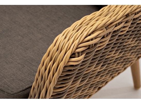 "Прованс" диван из искусственного ротанга трехместный, цвет соломенный в Каменске-Уральском