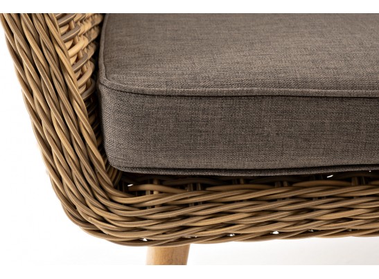 "Прованс" диван из искусственного ротанга трехместный, цвет соломенный в Каменске-Уральском