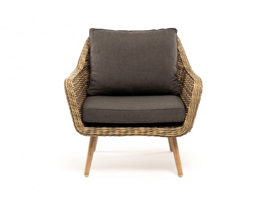 "Прованс" кресло из искусственного ротанга, цвет соломенный в Каменске-Уральском