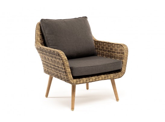 "Прованс" кресло из искусственного ротанга, цвет соломенный в Каменске-Уральском