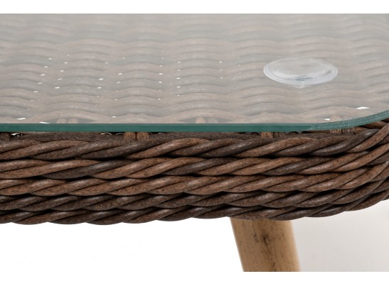 "Прованс" столик журнальный из ротанга, цвет коричневый в Каменске-Уральском