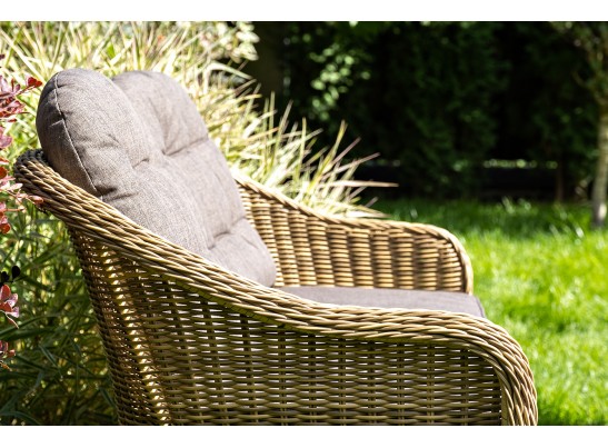 "Равенна" лаунж-зона из искусственного ротанга, цвет соломенный в Каменске-Уральском