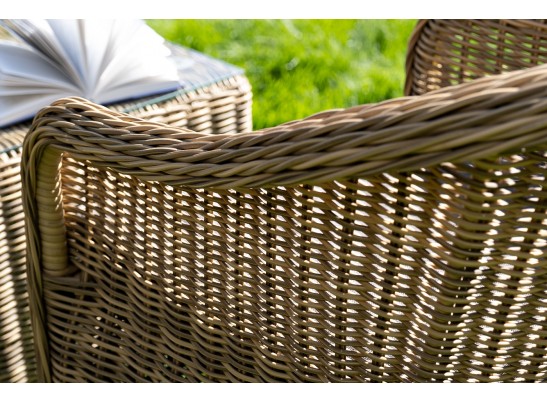 "Равенна" лаунж-зона из искусственного ротанга, цвет соломенный в Каменске-Уральском