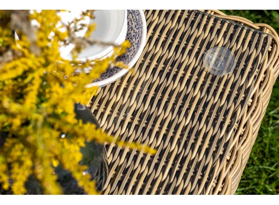 "Равенна" лаунж-зона из искусственного ротанга, цвет соломенный в Каменске-Уральском