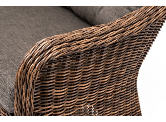 "Равенна" диван двухместный плетенный из ротанга, цвет коричневый в Каменске-Уральском
