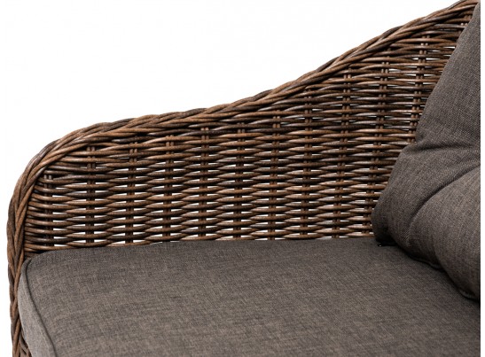 "Равенна" диван двухместный плетенный из ротанга, цвет коричневый в Каменске-Уральском