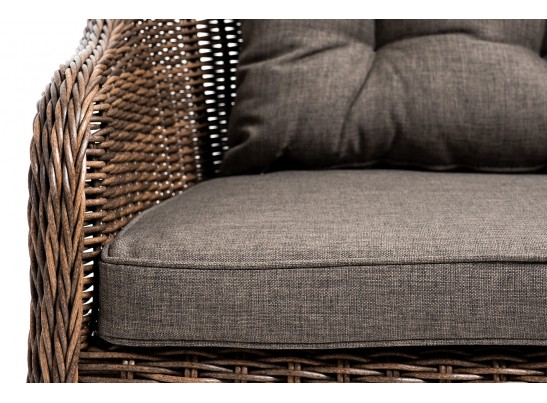 "Равенна" диван двухместный плетенный из ротанга, цвет коричневый в Каменске-Уральском