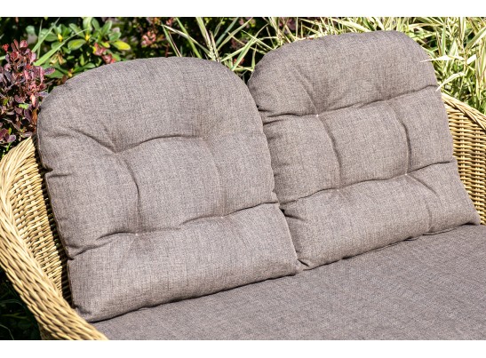 "Равенна" диван двухместный плетенный из ротанга, цвет соломенный в Каменске-Уральском