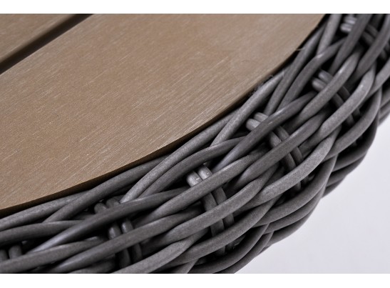 "Равенна" кофейный стол из искусственного ротанга, цвет графит в Каменске-Уральском