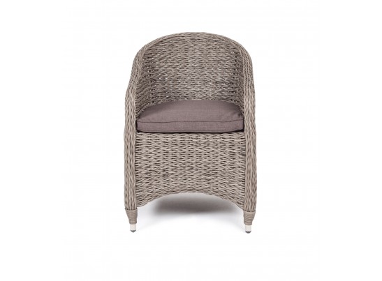"Равенна" плетеное кресло из искусственного ротанга (гиацинт), цвет серый в Каменске-Уральском