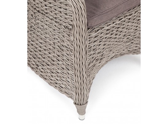 "Равенна" плетеное кресло из искусственного ротанга (гиацинт), цвет серый в Каменске-Уральском