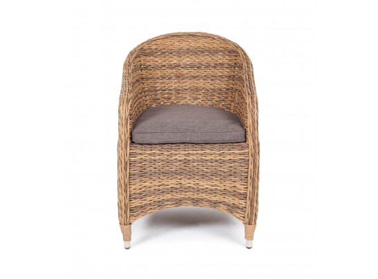"Равенна" плетеное кресло из искусственного ротанга (гиацинт), цвет соломенный в Каменске-Уральском