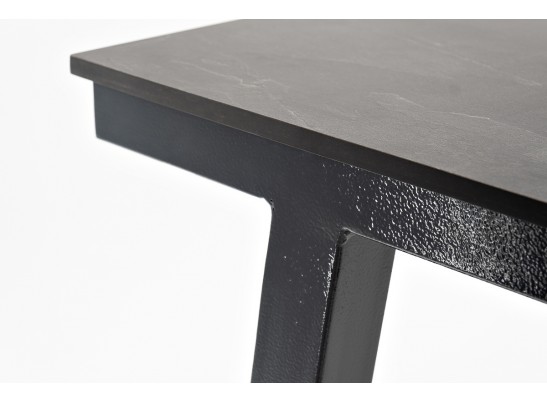 "Рио" стол барный из HPL 140х70см, H110, цвет столешницы "серый гранит" в Каменске-Уральском