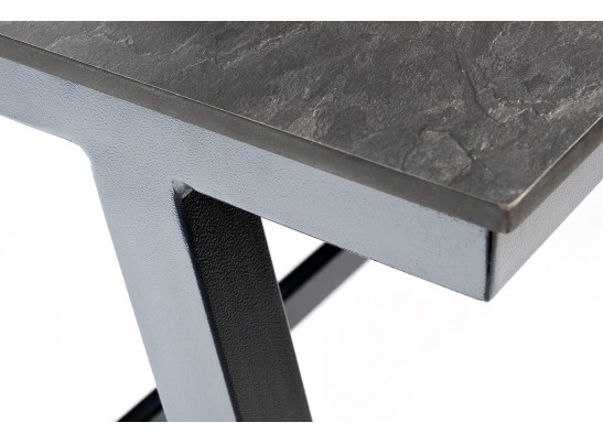 "Рио" стол из HPL 140х70см, H75, цвет столешницы "серый гранит" в Каменске-Уральском