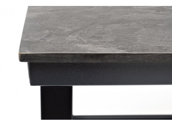 "Рио" стол из HPL 140х70см, H75, цвет столешницы "серый гранит" в Каменске-Уральском