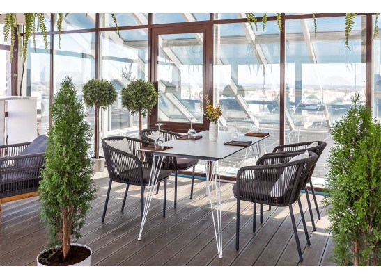 "Руссо" обеденный стол из HPL 150х80см, цвет молочный в Каменске-Уральском