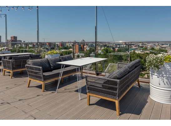 "Руссо" обеденный стол из HPL 150х80см, цвет молочный в Каменске-Уральском