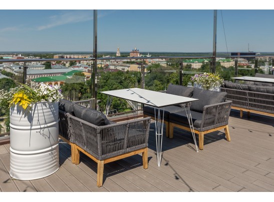 "Руссо" обеденный стол из HPL 150х80см, цвет молочный в Каменске-Уральском