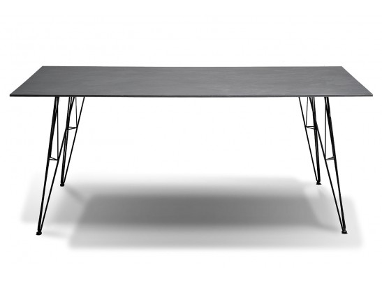 "Руссо" обеденный стол из HPL 184х80см, цвет "серый гранит" в Каменске-Уральском
