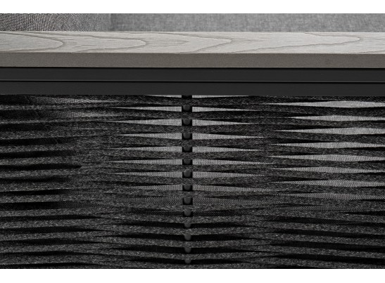 "Сан Ремо" диван 2-местный плетеный из роупа, каркас алюминий темно-серый, роуп серый, ткань серая в Каменске-Уральском