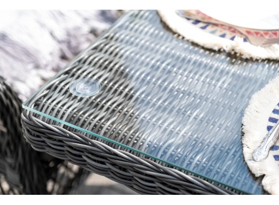 "Сицилия" обеденная группа плетеная, цвет графит в Каменске-Уральском