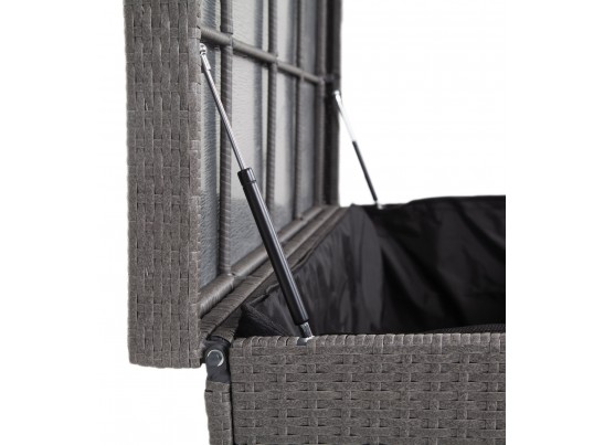 "Порту" сундук водонепроницаемый из искусственного ротанга, цвет графит в Каменске-Уральском