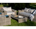 "Тито" лаунж-зона из искусственного ротанга, цвет серый в Каменске-Уральском