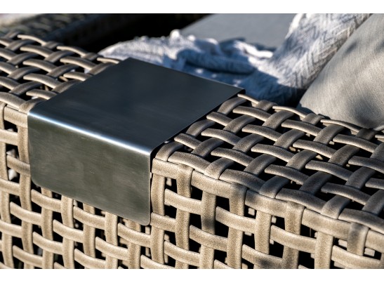 "Тито" лаунж-зона из искусственного ротанга, цвет серый в Каменске-Уральском