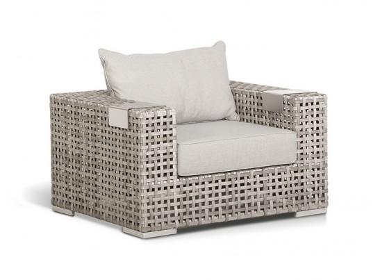 "Тито" лаунж-зона из искусственного ротанга, цвет серый в Каменске-Уральском