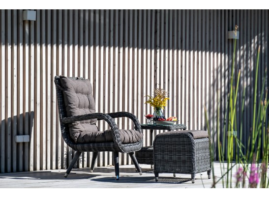 "Толедо" лаунж-зона из искусственного ротанга, цвет графит в Каменске-Уральском