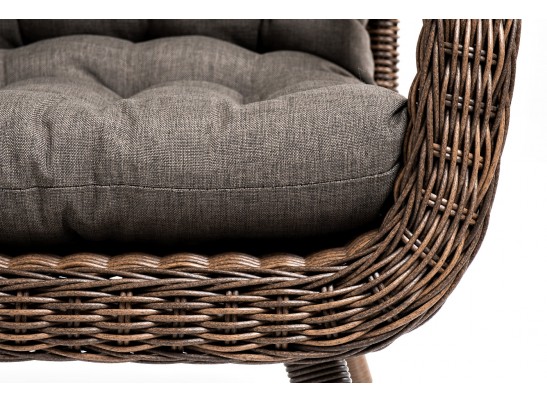 "Толедо" кресло плетеное с подушками, цвет коричневый в Каменске-Уральском