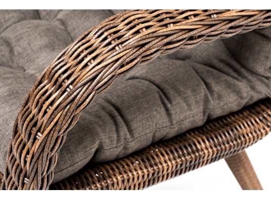 "Толедо" кресло плетеное с подушками, цвет коричневый в Каменске-Уральском