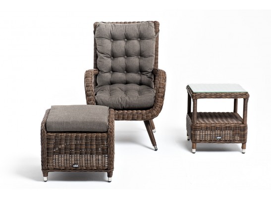 "Толедо" лаунж-зона из искусственного ротанга, цвет коричневый в Каменске-Уральском