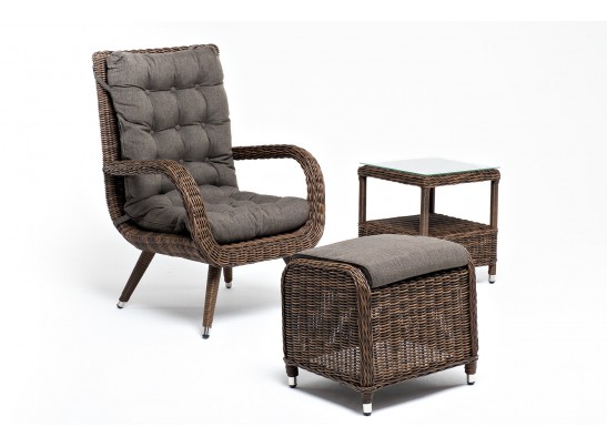 "Толедо" лаунж-зона из искусственного ротанга, цвет коричневый в Каменске-Уральском