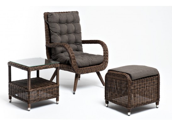 "Толедо" лаунж-зона из искусственного ротанга, цвет коричневый в Каменске-Уральском