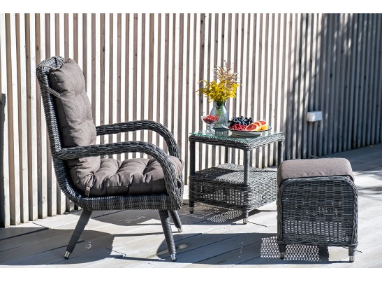 "Толедо" пуф плетеный, цвет графит в Каменске-Уральском