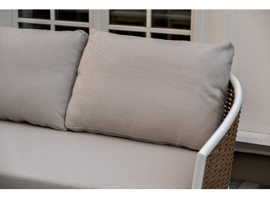 "Тоскана" лаунж-зона из искусственного ротанга, цвет соломенный в Каменске-Уральском