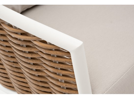 "Тоскана" лаунж-зона из искусственного ротанга, цвет соломенный в Каменске-Уральском