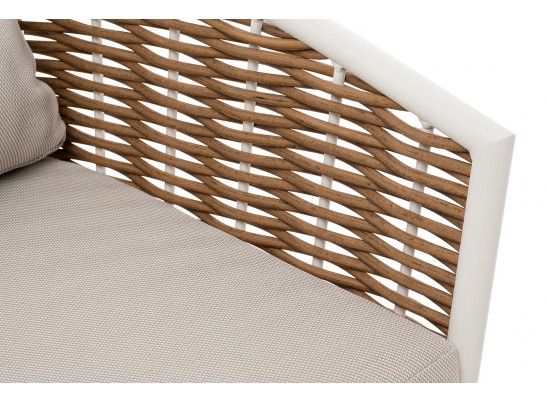 "Тоскана" лаунж-зона из искусственного ротанга, цвет соломенный в Каменске-Уральском